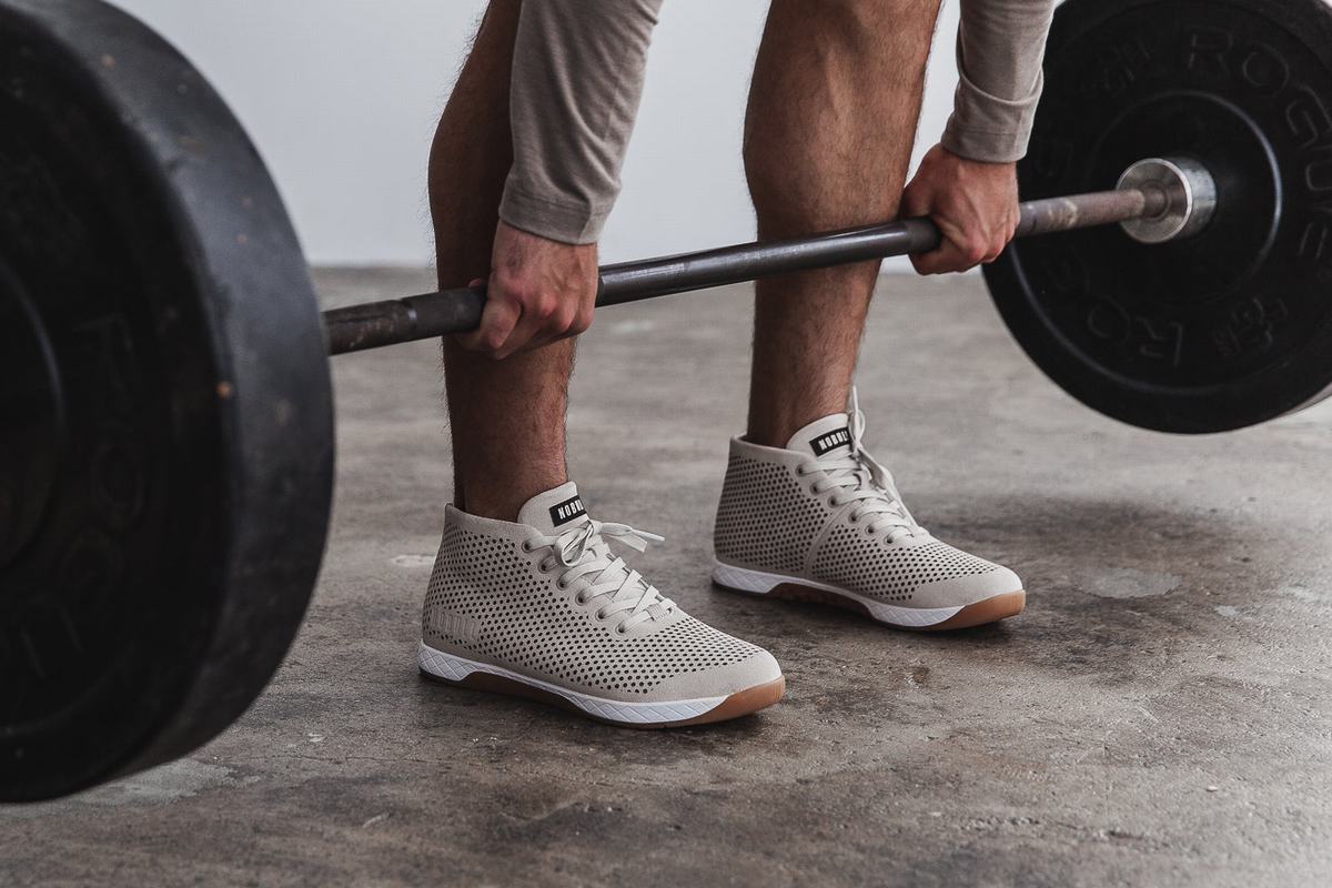 Nobull Suede Mid Men's Trainers Grey | Australia (IO2810)